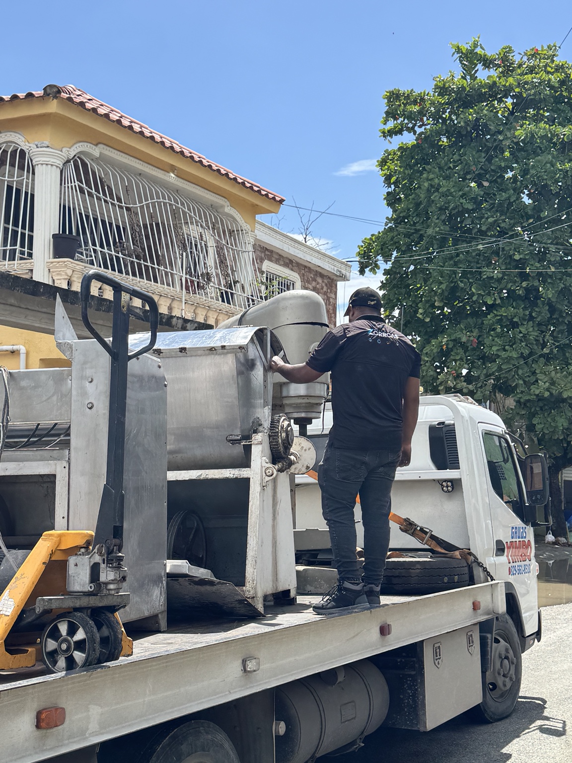 Traslado de maquinaria industrial